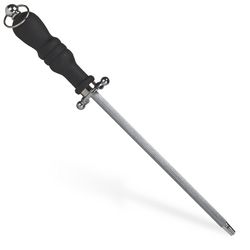 Honing Rod with Ergonomic Handle and Safety Guard (Steel) (size: 8")